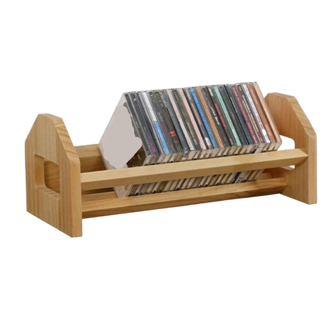 MHbdfsxz Vinyl Record Storage Holder CD Record Storage Holder Rack Wooden Display For Magazines Albums Books For Living Room Music Room