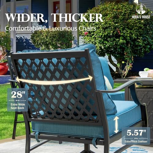 HERAS-HOUSE-Patio-Furniture-Set-with-Fire-Pit-Table-4-x-Thick-Cushioned-Rocking-Chairs-1-x-28-Fire-Pit-Table-50000-BTU-5-Pieces-Outdoor-Conversation-Set-for-Garden-Backyard-Lawn-Pacific-Blue HERAS HOUSE Patio Furniture Set with Fire Pit Table 4 x Thick Cushioned Rocking Chairs 1 x 28 Fire Pit Table 50000 BTU 5 Pieces Outdoor Conversation Set for Garden Backyard Lawn Pacific Blue
