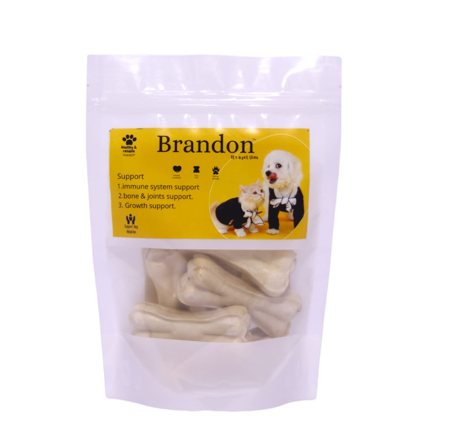 Brandon 3 Inch 6 PCS White Pressed Chew Bone for Dogs Promotes Healthy Teeth & Gums All Dog Breeds (3 INCH 6 PCS) (B0BRKQWZL6) Amazon Price History, Amazon Price Tracker