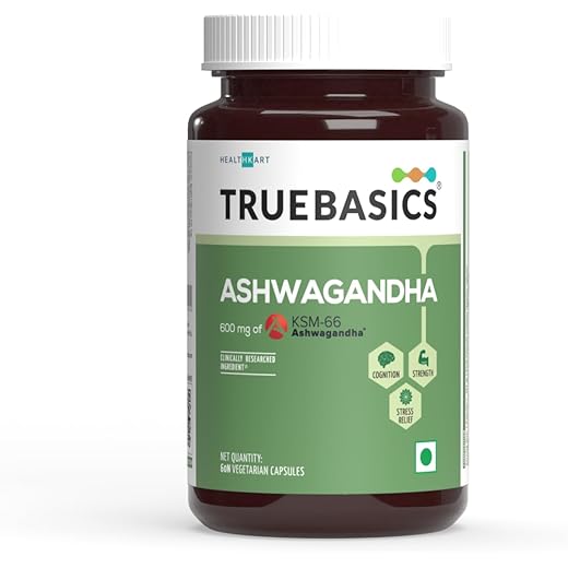 TrueBasics Ashwagandha Energy 60 Capsules