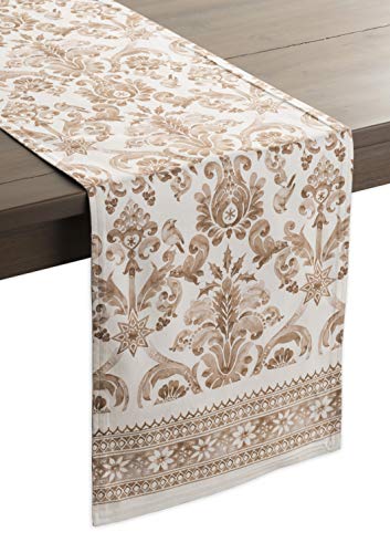 Maison d' Hermine Allure Chemin de Table 100 % Coton pour fêtes Dîner Vacances Cuisine Thanksgiving/Noël (50cm x 150cm)