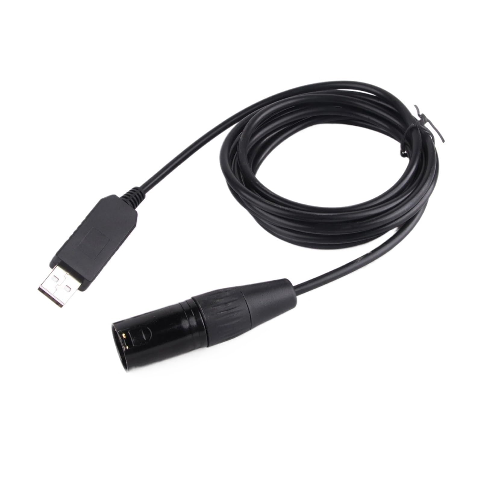 Convertitore da USB a seriale Cavo altoparlante convertitore adattatore seriale FTDI USB a 3 pin XLR DMX RS485 for XTA DP448 Marani DPA240P(5m,Transparent USB)