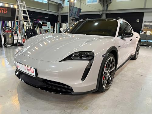 Image of ColorFusion PPF by VViViD, Gloss Chalk Grey Dry Apply PPF Vinyl Car Wrap Roll 1ft x 5ft