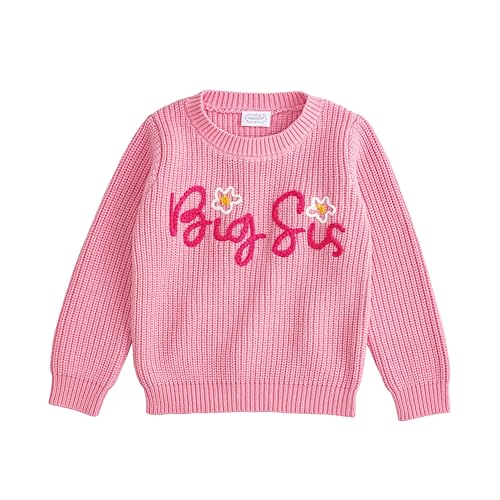 Mud Pie Girls Mud Pie Kids Pink Big Sis Sweater