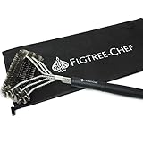 Figtree-Chef 3-in-1 Grill Brush | Works On All Grill Types | Best BBQ Tools for Faster Cleaning