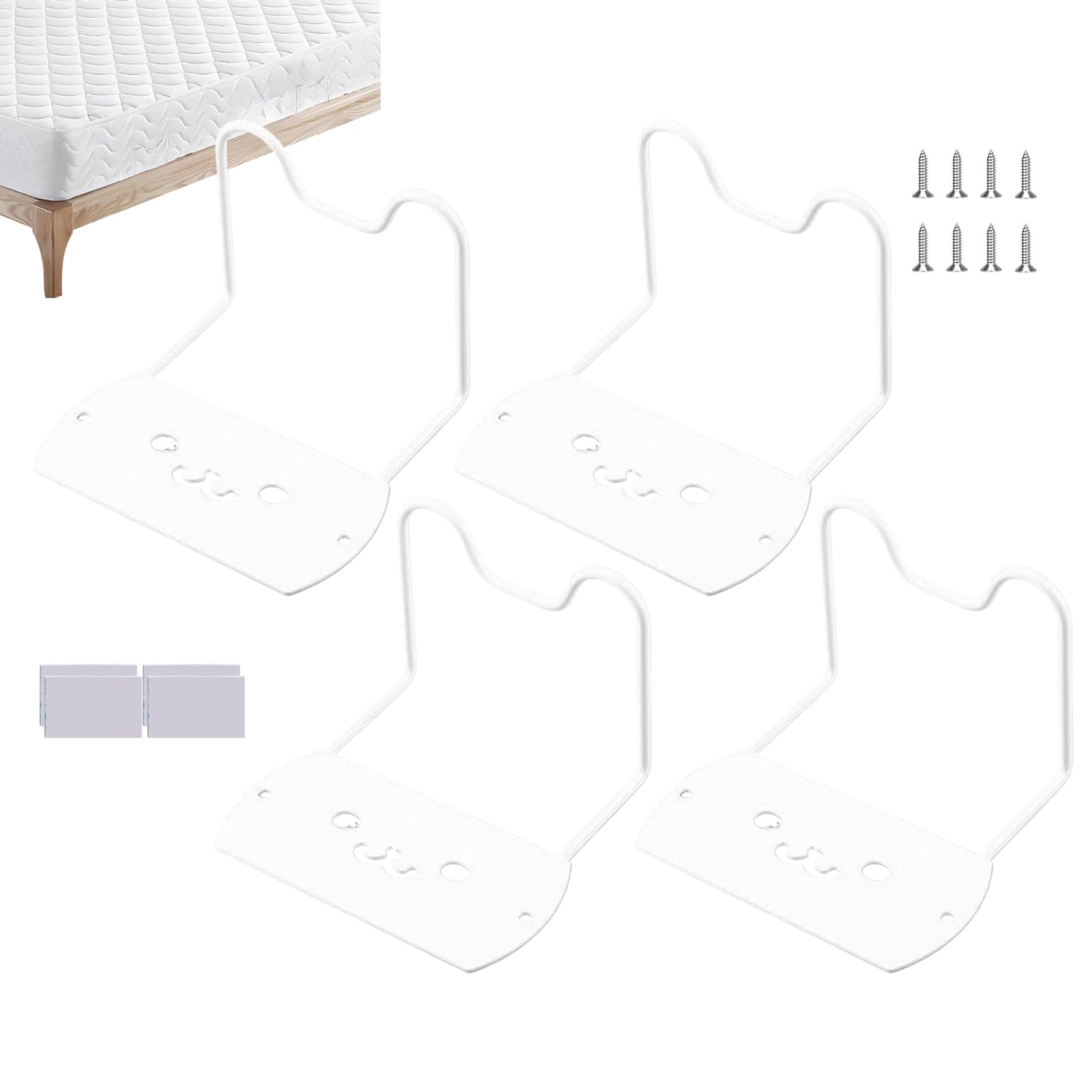 Maintien de matelas antidérapant lot de 4 pour lit de chambre et dortoir