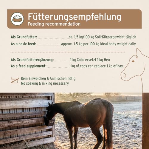 Heucobs Aniforte Natur für Pferde 14kg – Raufutter für Trockenfütterung
