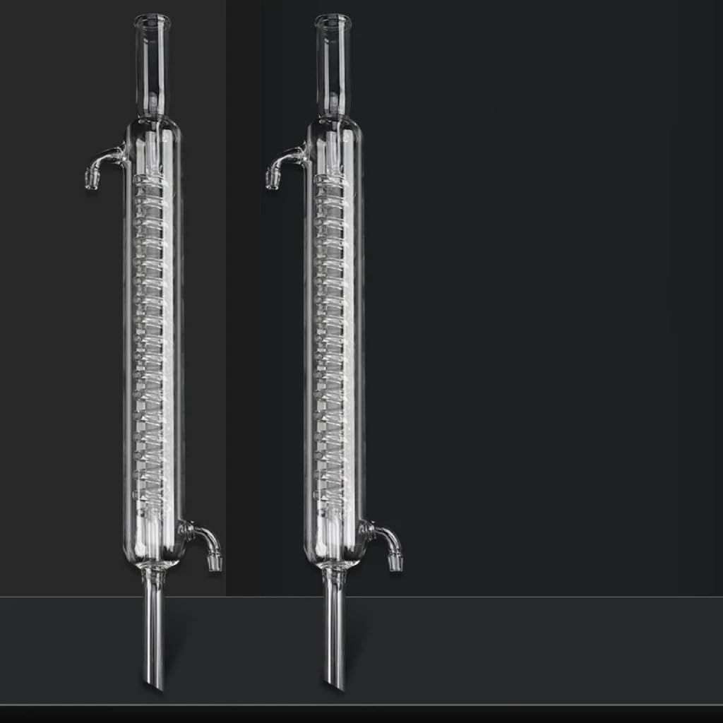 1 szt. Laboratoryjna rurka skraplacza serpentynowego do destylacji – standardowy port, długości 290/380/450 mm, kolba do użytku laboratoryjnego(Length 450mm)
