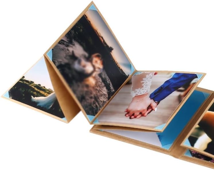 Accordion Folding Album Commemorative Photo Postcard Small Card