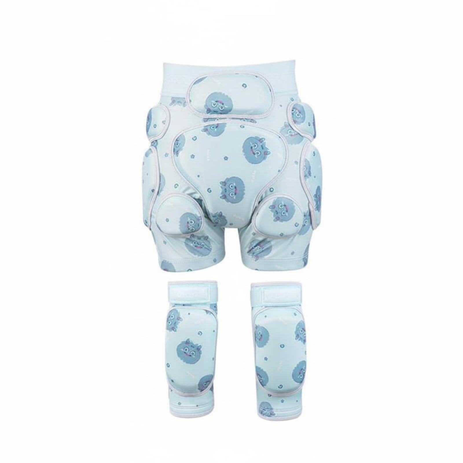 LOVIVER Protezioni per Neve per Bambini con Ginocchiere E Paracolpi in SBR per E Pattinaggio su Rotelle atti per Scuole Familiari , M , size to 2