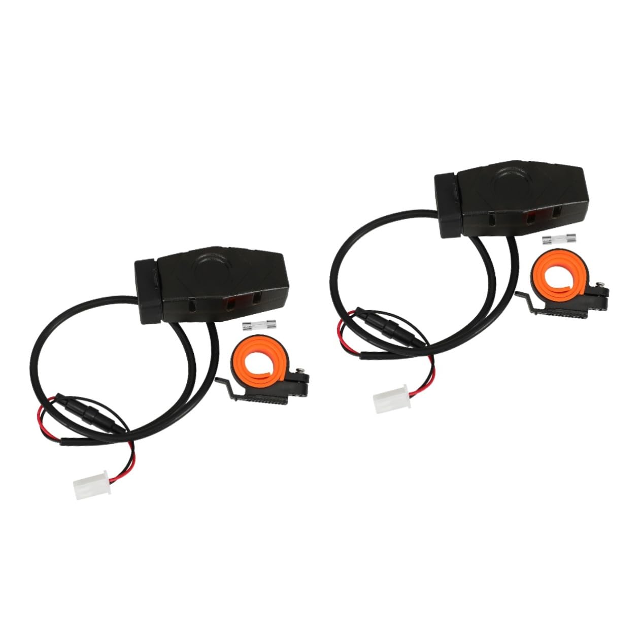 Gatuida 2pièces Chargeur De Usb Double Port Étanche Pour Guidon Et Miroir Arrière Accessoire De Charge Rapide Pour Camping Et Randonnée