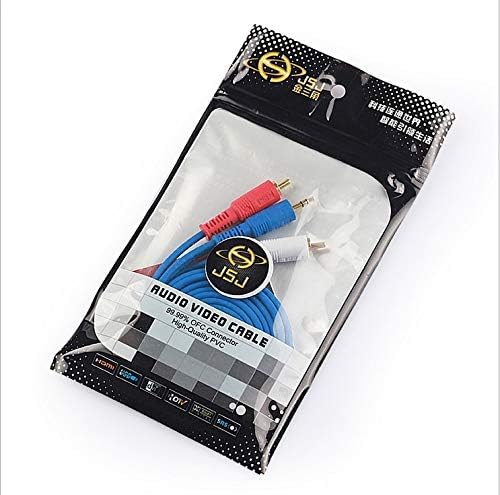 Davitu Electrical Equipments Supplies - Golden triangle audio cable one point second 3.5 dual rca 2rca audio computer speaker cable - (Color: 8M)