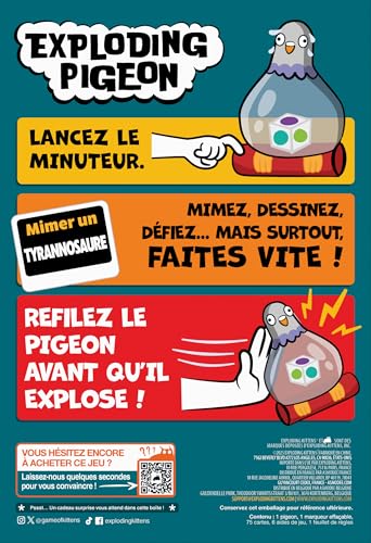 Jeu d’ambiance Asmodee Exploding Pigeon - vue 3