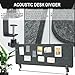 Colarr Sound Proof Dividers with Clamp 16 x 47 '' Mounted Desk Divider Privacy Panel Acoustic Absorbing Desk Partition Privacy Boards for Office Desktop Accessories Reduce Distractions