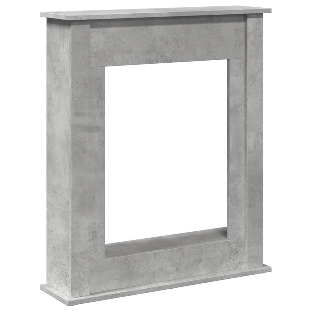 vidaXL Obudowa kominka, szarość betonu, 75x20x87,5 cm, obudowy kominków, rama kominka, zabudowa kominka, kominek, gzyms do kominka, dekoracja kominka
