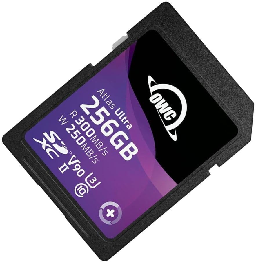OWC Atlas Ultra 256GB SDXC UHS-II V90 Media Card