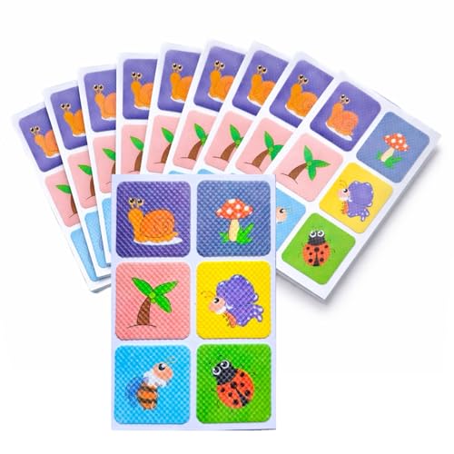 Mood Calming Stickers ADHD Natural Mood Calming Sticker Patches for Autistic Kids & Adults Enhancing Stickers Drug Free Reduce Stress & Anxiety Stocking Filler (Garden Bugs)