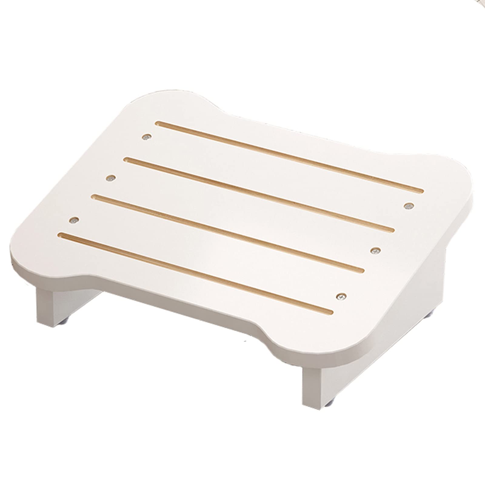 LXLA Poggiapiedi Anti Scivolo Poggiapiedi sotto Scrivania - Design Inclinato, Poggiapiedi Ergonomico Portatile in Legno, Supporto per La Postura Seduta, Ufficio A Casa Uso del PC