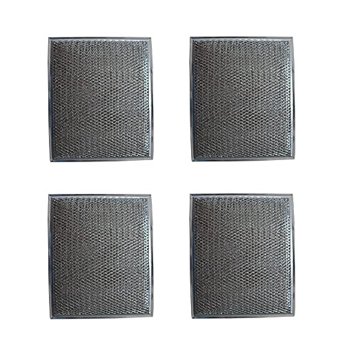 Replacement Aluminum Filter Compatible With Broan/Nutone Models 97007696, 97006931, S97006931, 99010121, 99010189 - 10 1/2 x 8 3/4 x 1/8 inches - 4 Pack