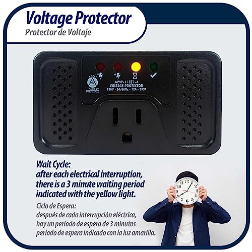 Ap Appli Parts G1818.02PAP2 Appli Parts Apvp-11Ee1-4 120 V Voltage Surge Protector For Refrigerators With Electronic Boards, 50/60 Hz, 12 A, 303 Joules, Regulator With Time Delay Works With All Electronic Appliance Brands thumb #5