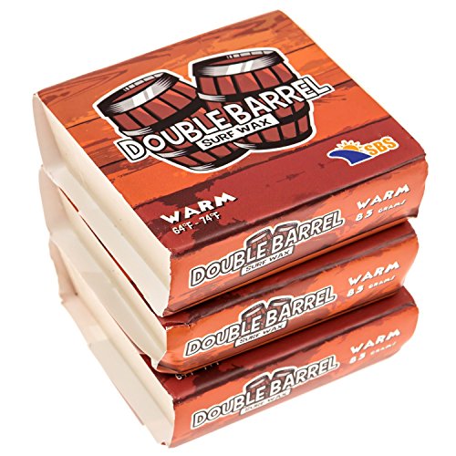 Double Barrel Surf Wax - Warm Water - 3 Pack