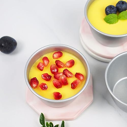 Miniatura 8 de SHERCHPRY Moldes de pudín antiadherentes, moldes para panecillos para panecillos para flan, molde para mordedura de huevo, molde para magdalenas,