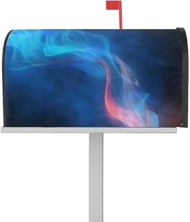 Mailbox Covers Magnetic Post Box Cover Modern Abstract Flame Lines Blurred Art Print Mailbox Cover for Outdoor Garden Yard Decorations Standard Size 18.5" X 21.7"