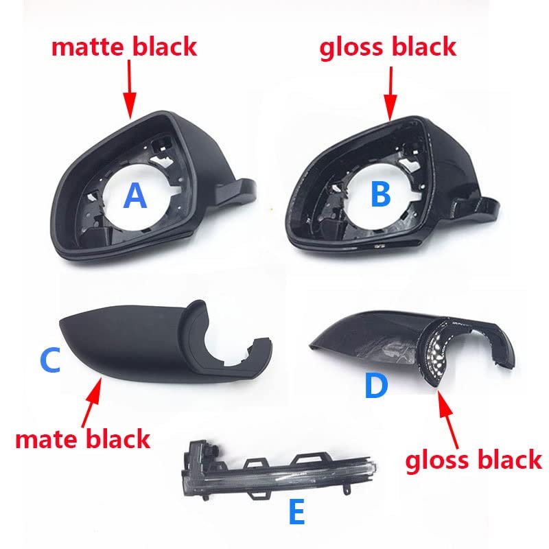 2 Coprispecchietti Laterali In ABS Nero Lucido – Compatibili Con BMW X5 X6 X3 X4 (2014-2018)
