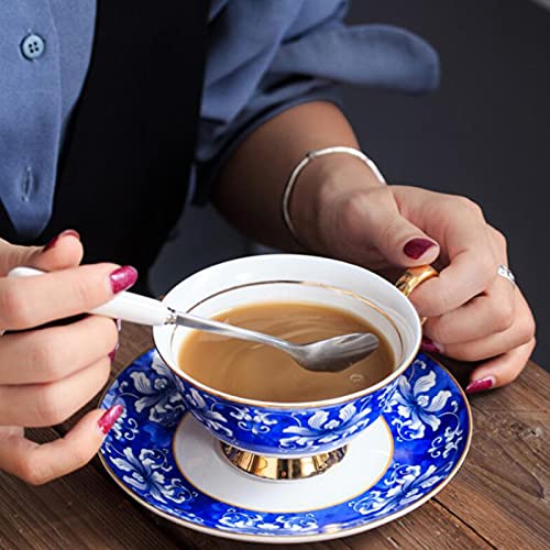 Ceramic-Coffee-Cup-and-Saucer-Coffee-Mugs-Set-of-2-White-and-Blue-Cappuccino-Cup-Tea-Cup-and-Saucer-Gift-200ml