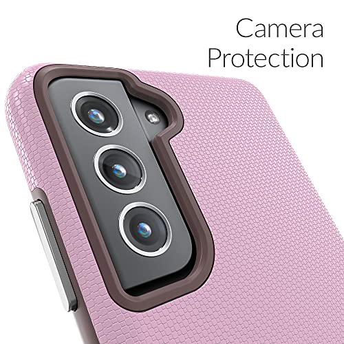 Image of Crave for Galaxy S21 FE Case, Shockproof Protection Dual Layer for Samsung Galaxy S21 FE 5G (6.4 inch) - Lilac