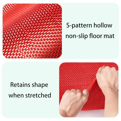 Alfombrilla Antideslizante XIAOMEI 140x110 cm Roja Multiusos 4