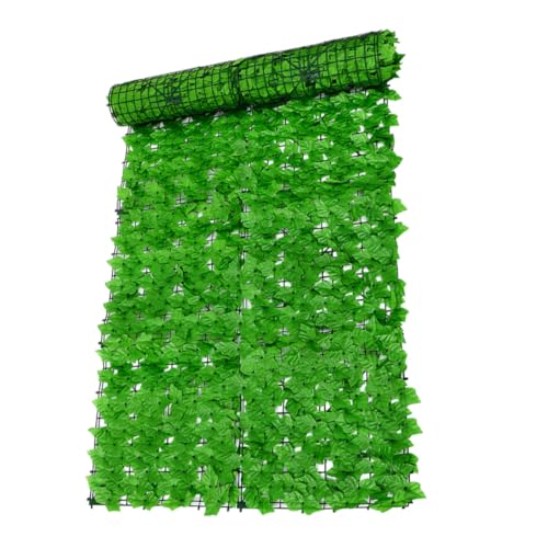 MOTHNUR Valla Jardín Verdes Artificiales Malla Ocultación Resistente Decorativa para Terraza Balcón Panel Follaje Simulado Fácil Instalación