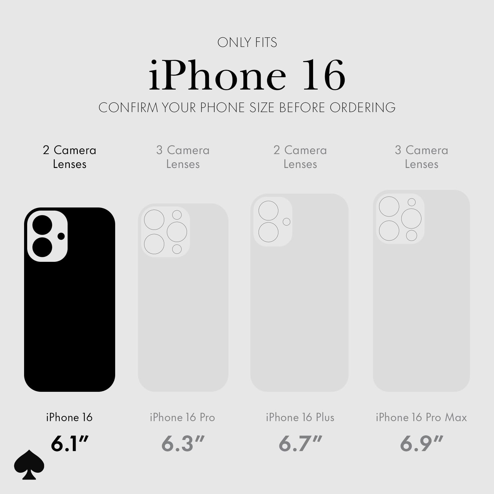 Kate Spade New York Etui na iPhone'a 16 – kompatybilne z MagSafe – designerskie etui na telefon – opalizujący opalizujący opal