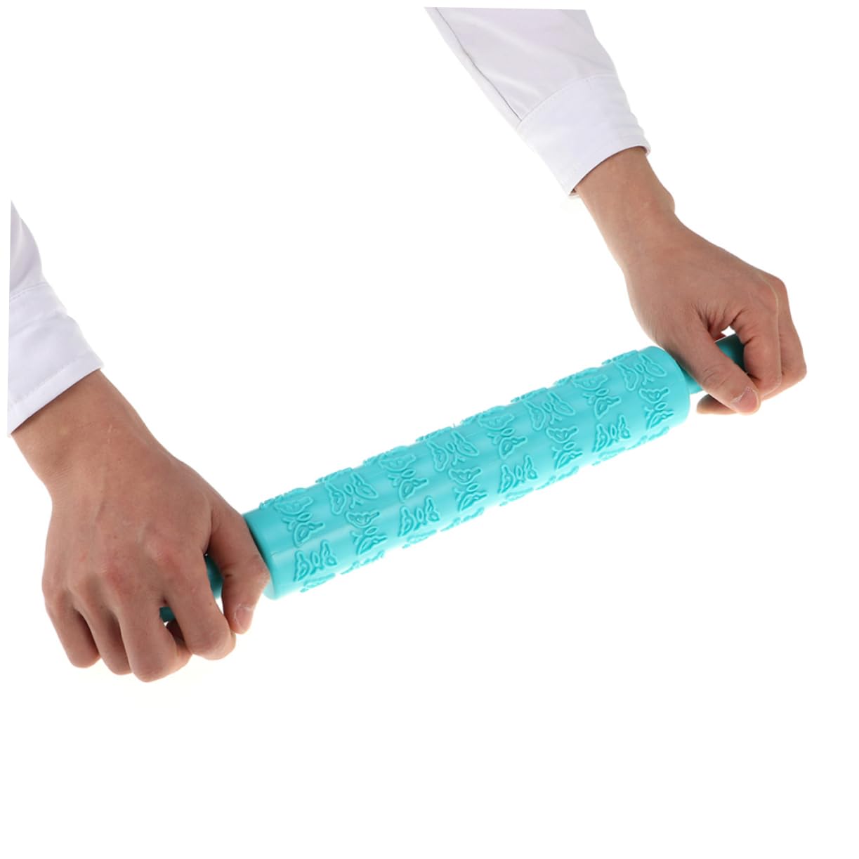 Garneck Rouleau à Pâte en Plastique 8pcs Moule en Relief Créatif Facile à Tenir Nettoyer, Pâtisserie Décoration de Gâteaux Maison Plusieurs Styles