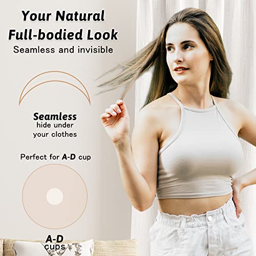 Shintrend Nipple Cover for Women: Silicone Breast Lift Pasties 5.1inch Reusable Adhesive Sticky Bra with Bob Tape3