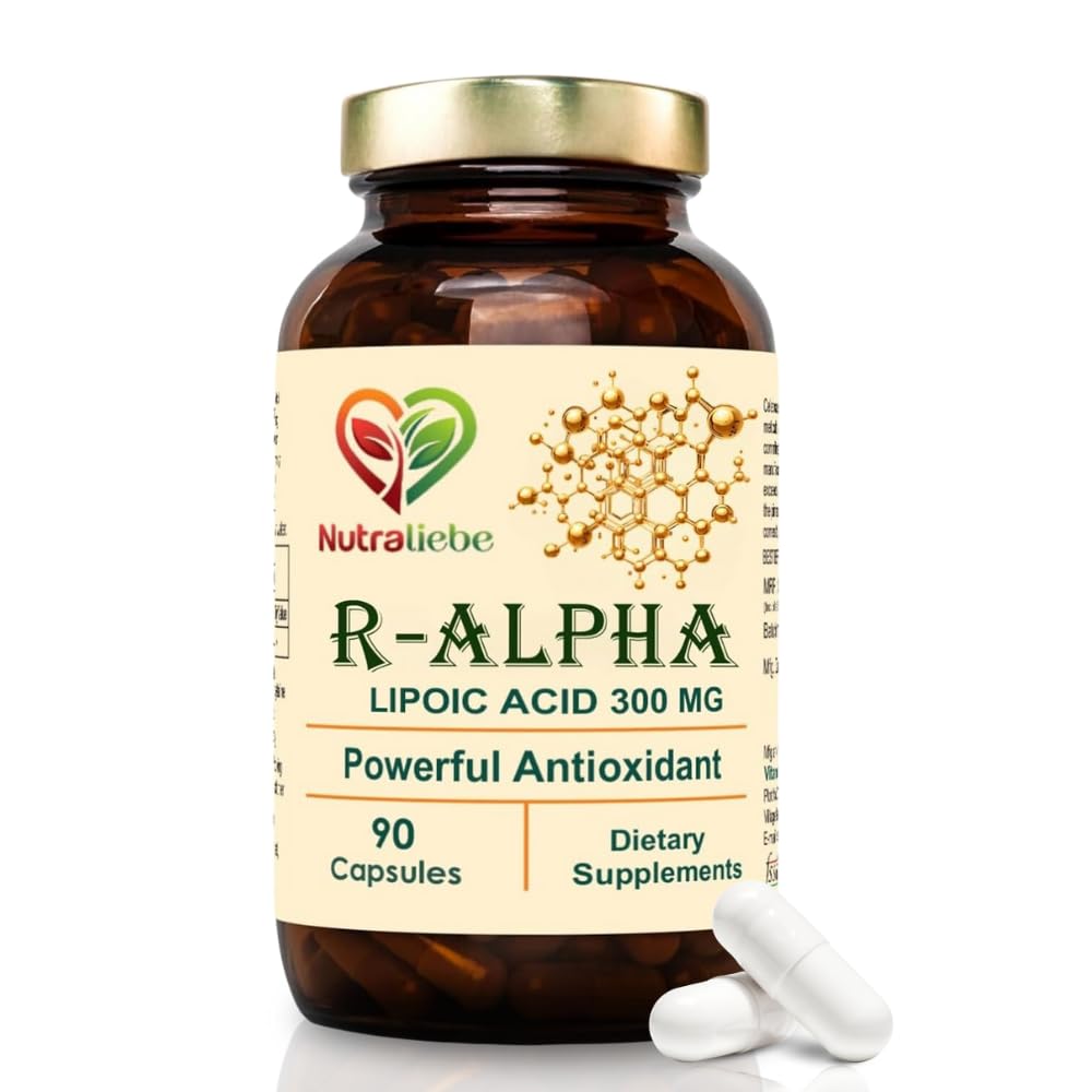 NutraLiebe R-Alpha Lipoic Acid (Thiotic Acid) 300mg - High Potency, Non-GMO, Antioxidant Support, 90 Capsules (B0D1H4WY4P) Amazon Price History, Amazon Price Tracker