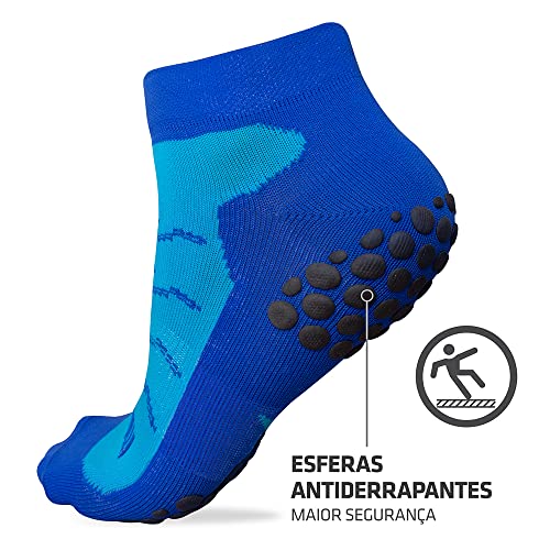Meia Hidroginástica - Azul - 40-43
