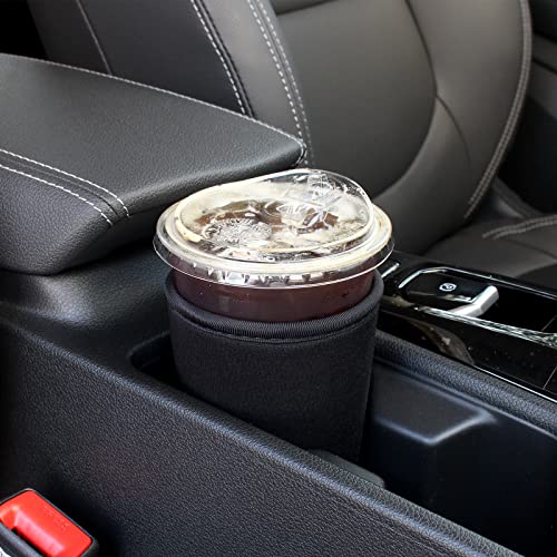 Image of 3 Pack Reusable Iced Coffee Sleeves - Xumbtvs Insulator Sleeve for Cold Beverages, Neoprene Coffee Cup Holder (Black)