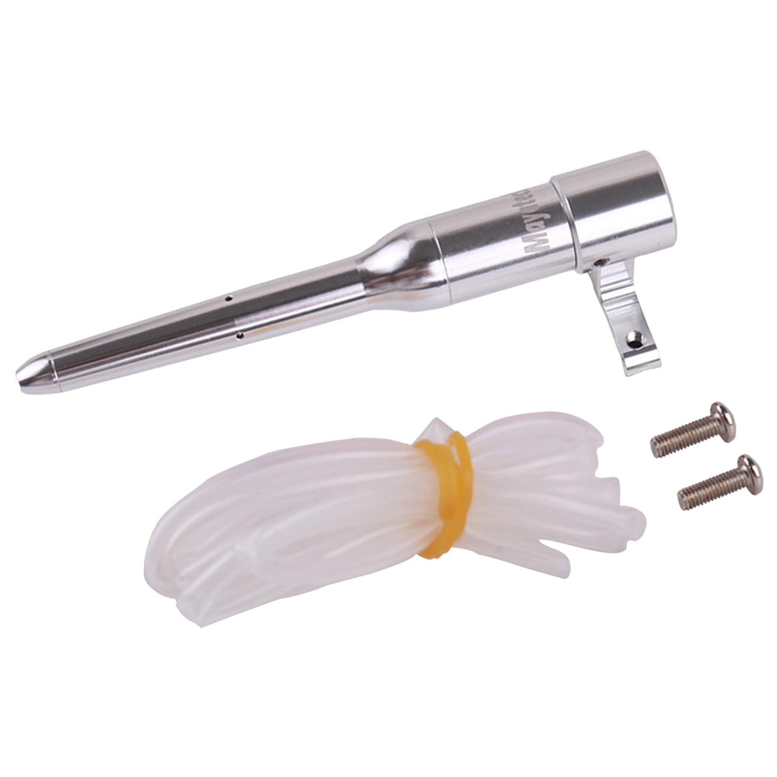 #N/A/a Kit de Reemplazo de Tubo de Silicona con Base de Aleación de Aluminio Y Tornillo M3 para Motor de Coche RC Y Avión, Plata