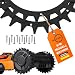 Edelstahl Spikes schwarz für alle WORX Landroid S/M und Plus Modelle – 2 mm Edelstahl Traktionsspikes (⌀211mm) – Mähroboter Zubehör inkl. 12 Edelstahlschrauben – entgratet und poliert von ROBO CLAWS