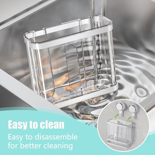 Toothbrush Holders Wall Mounted for Bathrooms, Suction Cup Electric Tooth Brush and Toothpaste Organizer Razor Holder for Shower, Countertop, Vanity, Clear by Heagoale - Image 4