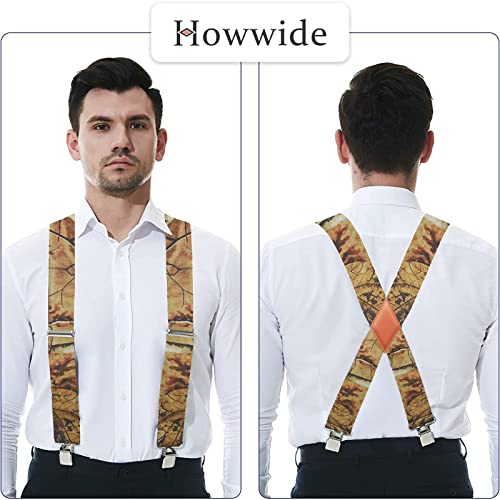 Howwide HOWWIDE1120 Camo Suspenders For Men Heavy Duty Clips Hunting Mens Suspenders Work Braces 2Inch thumb #4