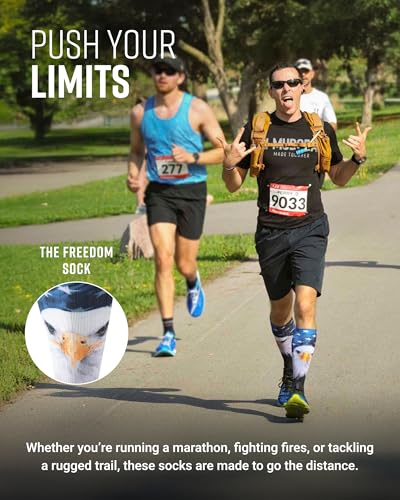 Image of MudGear Graduated Compression Socks, Durable, Sweat-Resistant OCR Performance Socks with Cushioned Footbed, Made in USA