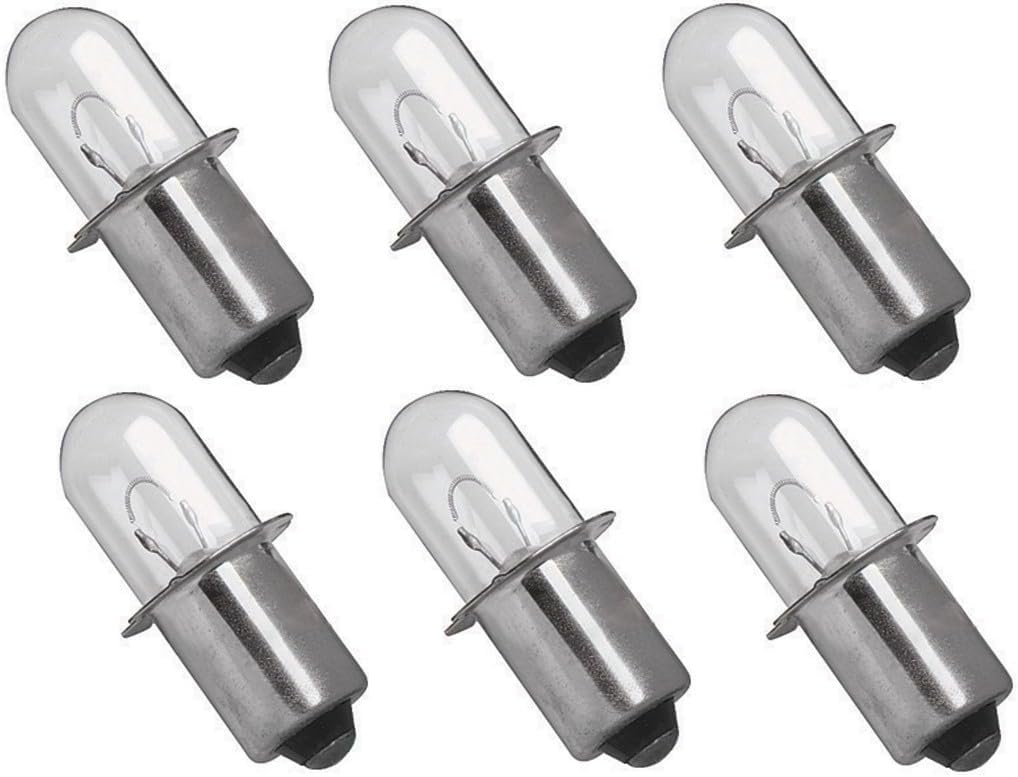 (6) 18 Volt for Xenon Bulbs for Milwaukee for M18 Flashlight