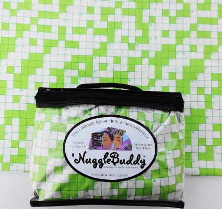 'NUGGLEBUDDY Moist Heat & Aromatherapy Organic Rice Pack for Microwave. Cold Pack. Crossword Puzzle Lovers Fabric! UNSCENTED! See Over 100 Additional 'NuggleBuddy Selections by Searching for NUGGLEBUDDY under "All Departments."