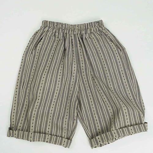 Toddler Boys Girls Classic Plaid Trousers Kids Casual Ankle Stripe Pants Loose Long Bloomers 0-6 Years2