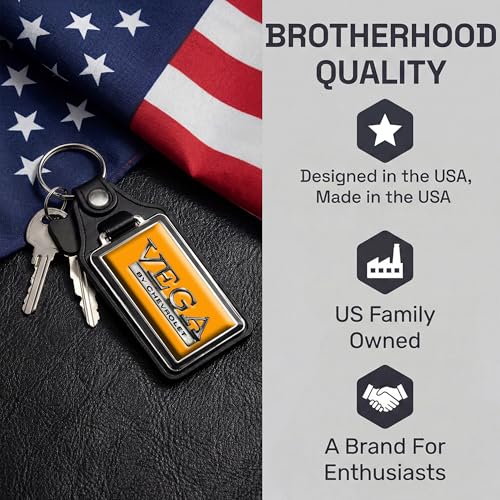 Image of Brotherhood Car Key Chain for Vega - Classic Models Keychain for Men and | Women Gift Key Ring