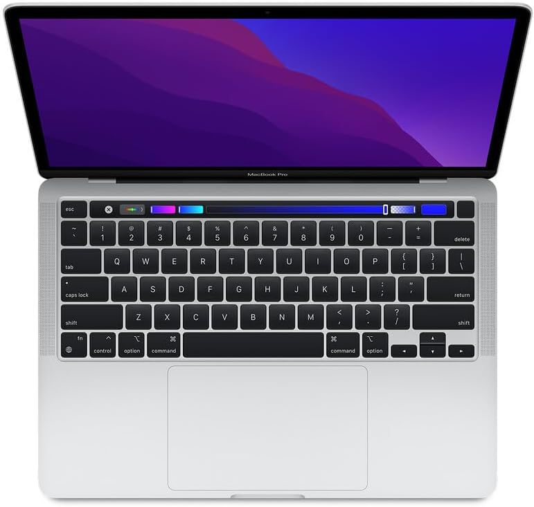 2020 Apple MacBook Pro mit Apple M1 Chip (13-zoll, 8GB RAM, 256GB SSD Kapazität) (QWERTZ German) Sil…