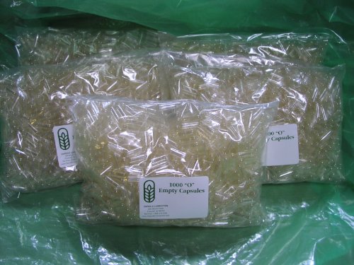 Capsule Connection 5000 Bulk Wholesale Empty Gelatin Capsules, 0