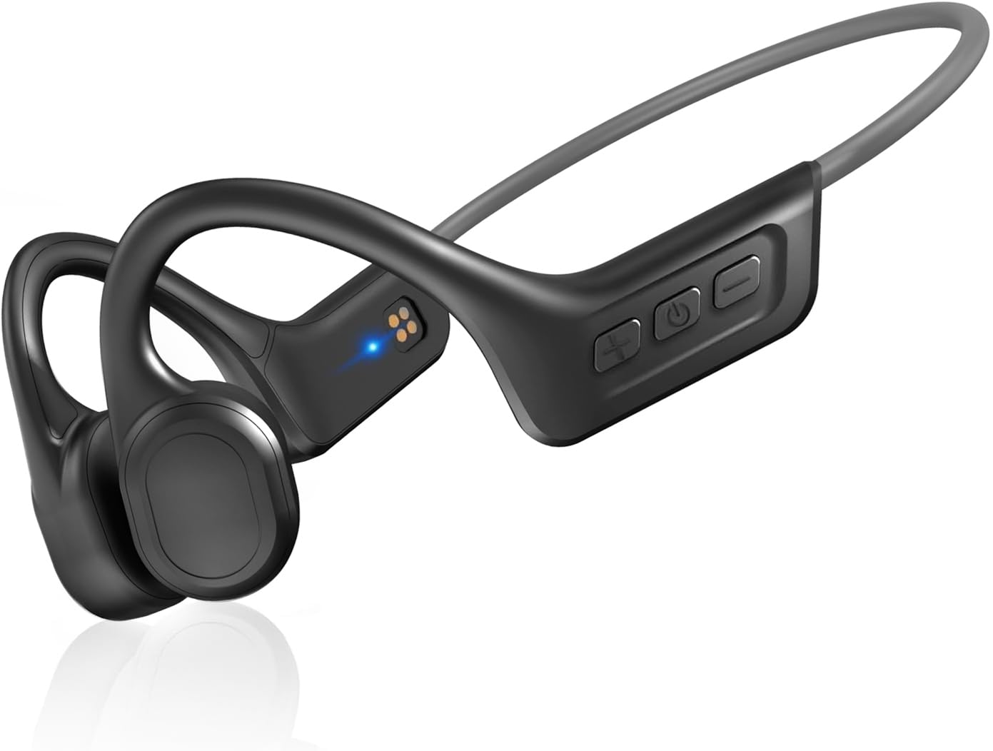 Cuffie a conduzione ossea, auricolari wireless impermeabili IPX7, auricolari aperti Bluetooth 5.3 con microfono, 10 ore di riproduzione per corsa, ciclismo, escursionismo, palestra,